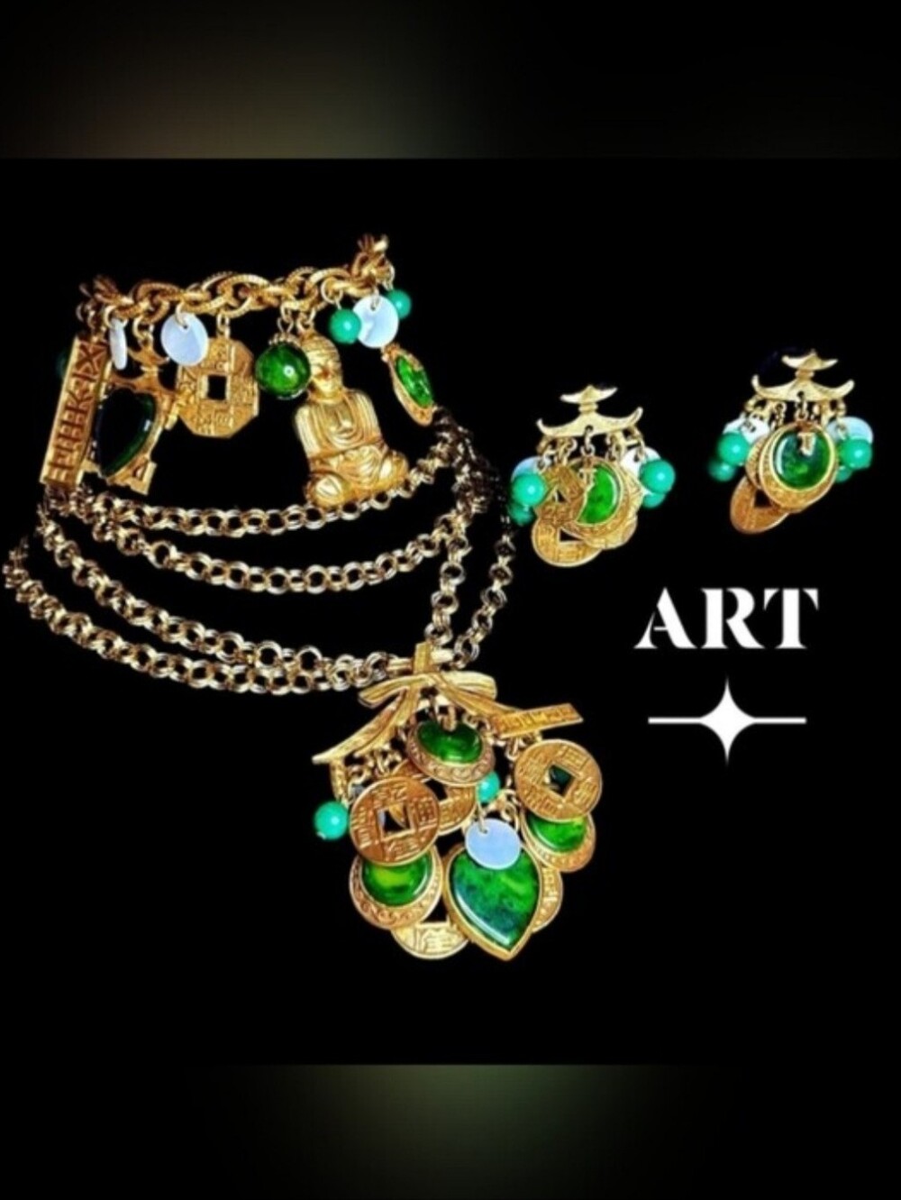 Pristine Vintage ART ARTHUR PEPPER Parure